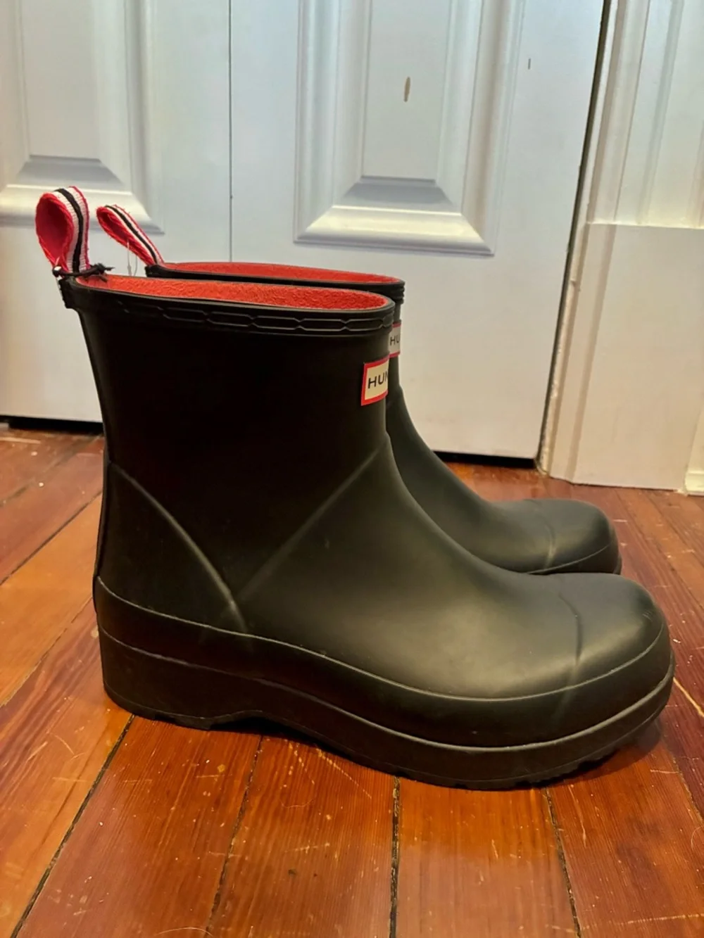 Hunter Play Short Rain Boots Waterproof Black Men’s Size 9/EU 42